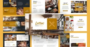 Lettuc Restaurant Culinary Keynote Template - TemplateMonster