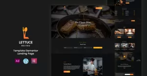 Lettuce Restro - Restaurant Services Ready to use Elementor Template