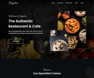 Lezzatos  Restaurant & Cafe Elementor Template Kit