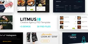 Litmus - Clean & Creative Multipurpose PSD Template