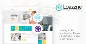 Loazzne - Gatsby React Heating & Air Conditioning Services Template
