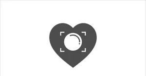 Love photography vector template