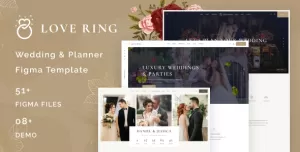 Love Ring - Wedding & Planner Figma Template