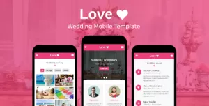 Love - Wedding Mobile Template
