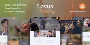 Lovus - Responsive HTML Wedding Template