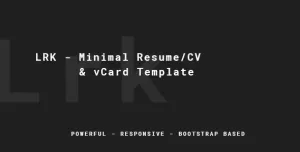 LRK - Creative vCard Template