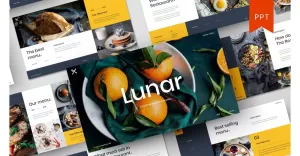 Lunar – Food Business PowerPoint Template - TemplateMonster