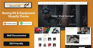 Luxe Combat - Boxing Kit & Equipment Shopify Theme