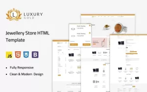 Luxury Gold  - Jewelry Store HTML Template - TemplateMonster