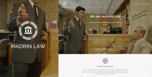Madrin  One Page Law Firm HTML Template