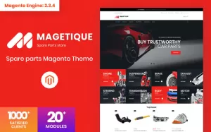 Magetique - Spare parts Magento Theme - TemplateMonster