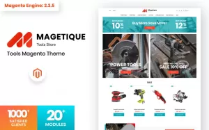 Magetique - Tools Store Magento Theme - TemplateMonster