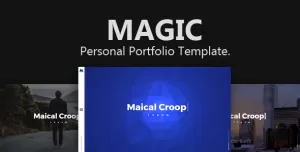 Magic - Creative Personal Portfolio Template.