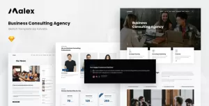 Malex - Business Consulting Agency Sketch Template