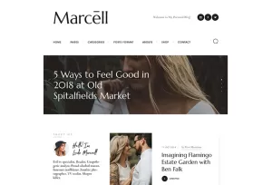 Marcell – Free Minimal Personal Blog & Magazine WordPress Theme