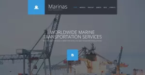 Marine Transportation Moto CMS 3 Template - TemplateMonster