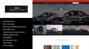 Max Productions - Video HTML Template