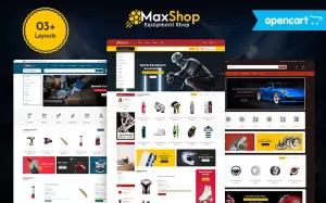 MaxShop - Sport, gereedschap en auto-onderdelen OpenCart E-commerce Responsive Theme