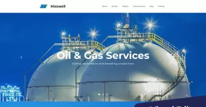 Maxwell - Oil & Gas Company Moto CMS 3 Template