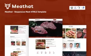 Meathat - Responsive Meat Website Template - TemplateMonster