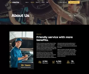 Mecha - Car Repair & Auto Service Elementor Template Kit