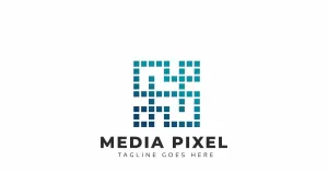 Media Pixel App Logo Template