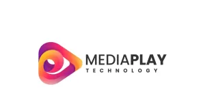 Media Play Gradient Logo Style