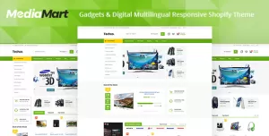 MediaMart - Electronic, Computer, Gadgets & Digital Multilingual Responsive Shopify Theme