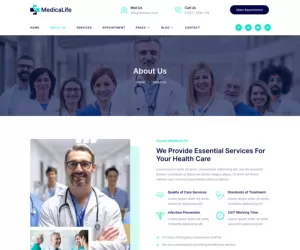 MedicaLife – Health Care & Medical Elementor Template Kit
