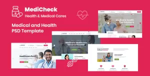 Medicheck - Modern Medical PSD Template