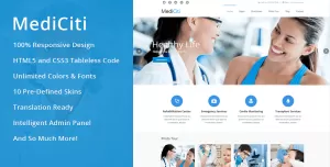 MediCiti - Responsive Medical WordPress Theme - Themes ...