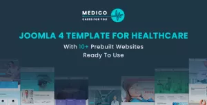 Medico - Joomla 4 Template For Healthcare With Prebuilt Websites