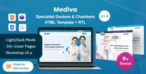 Mediva - Specialist Doctors & Chambers HTML Template