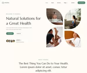 Medral - Alternative Medicine Website Elementor Template Kit