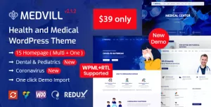Medvill - Health & Medical WordPress Theme