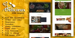 Mega Delicieux - Restaurant and Food HTML5 Template
