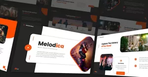 Melodica - Music Band PowerPoint Template - TemplateMonster