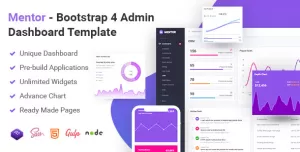 Mentor - Bootstrap 4 Admin Dashboard Template