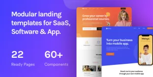 Metsys - Landing Page Template for SaaS, Startup & Agency