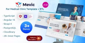 Mevic - Angular 16 Medical Health & Doctors Clinic Theme