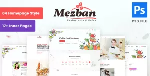 Mezban - Food Delivery, Food Blogger & Restaurant PSD Template