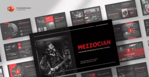 Mezzocian - Music Production & Recording Studio Powerpoint Template