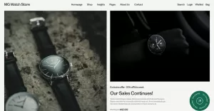 MG Watch Store - Stylish Watch Store E-Commerce HTML Website Template