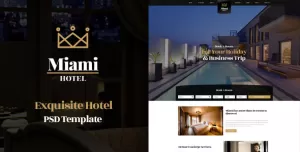 Miami - Exquisite Hotel PSD Template