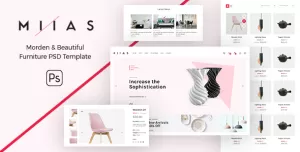 MIIAS - Modern & Beautiful Furniture Store PSD Template