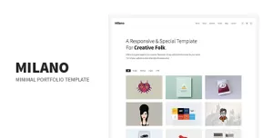 Milano - Minimal Creative Agency Portfolio Responsive Site Template