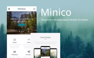 Minico – Multipurpose Mobile Template - TemplateMonster