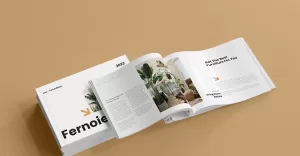 Minimal Furniture Catalog Magazine Template - TemplateMonster