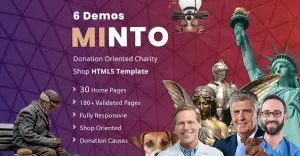 Minto Bundle Nonprofit Multipurpose Shop Oriented HTML5 Template