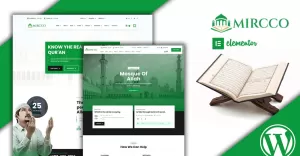 Mircco Muslim Religious Mosque Elementor WordPress Theme